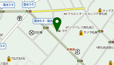 札幌トヨタ自動車 東札幌店の地図画像