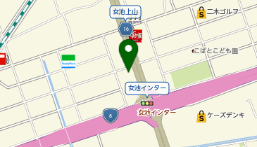 普通車専門店 ポケットカーズ+(プラス) ポケットカーズ女池インター店の地図画像