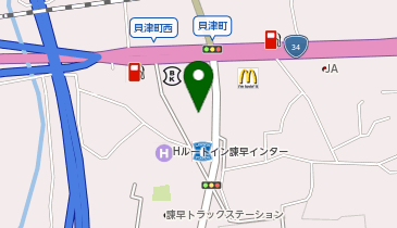 クロスワーカー 諫早インターチェンジ店の地図画像