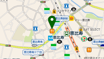 アクアビジョン 恵比寿店の地図画像
