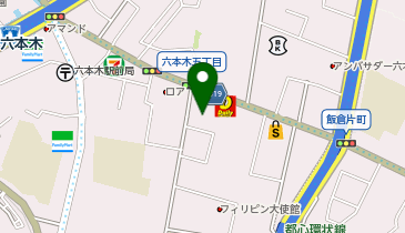 有限会社平正商店 六本木支店の地図画像