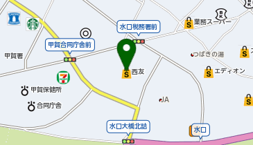 本屋さんのガシャポンのデパート TSUTAYA BOOKSTORE水口店の地図画像