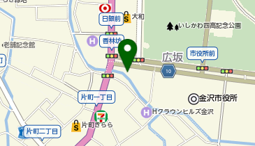 チューダー ブティック 金沢の地図画像