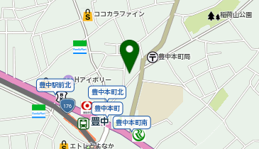 大阪王 豊中店の地図画像