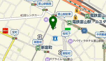 シーアスクワット 富山店の地図画像