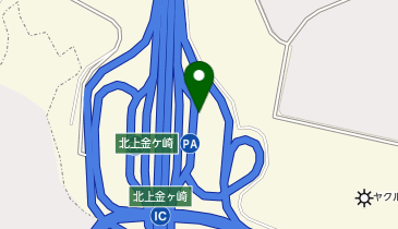 大衆食堂半田屋 ハイウェイ食堂 北上金ケ崎 上り店の地図画像