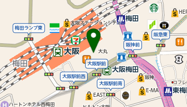 株式会社ミハマ商会 大丸梅田店の地図画像