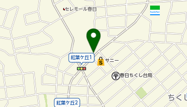 味自慢 春日店の地図画像