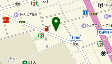 サンリツ楽器 仙台本店の地図画像