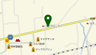 新車市場 防府店 オーテック山口の地図画像