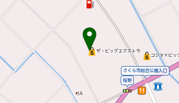 新車市場 イオンさくら店 有限会社ヌヴォラーリの地図画像