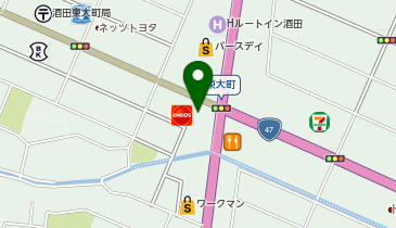 新車市場 酒田東大町店 株式会社アプローチの地図画像