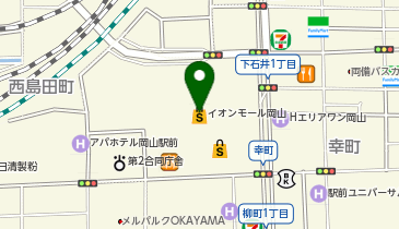 HAPiNS(ハピンズ) イオンモール岡山店の地図画像