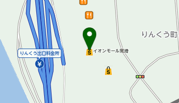 そば政 イオンモール常滑店の地図画像