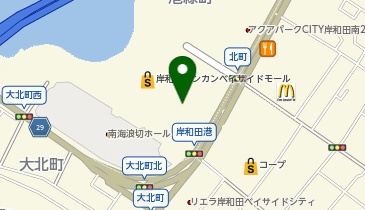 アレックスコンフォート 岸和田カンカンベイサイドモール店の地図画像