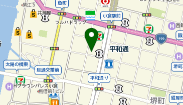 小倉水炊き 松伯の地図画像