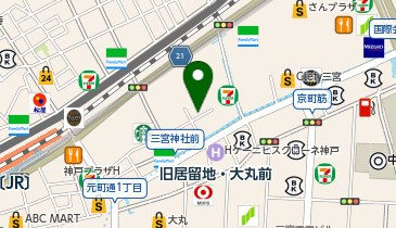 炭火焼き豚丼専門店 豚小家 三宮本店の地図画像