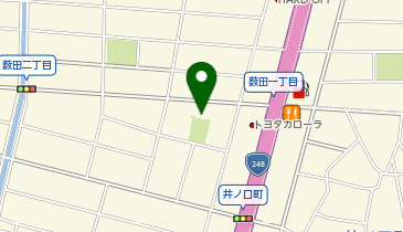 新車市場 岡崎薮田店 サンライズモーターの地図画像