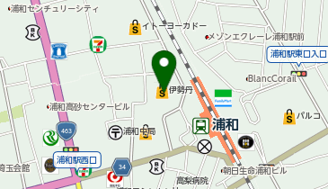 楽歩堂 伊勢丹浦和店の地図画像