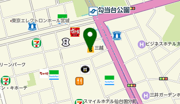 楽歩堂 仙台三越店の地図画像