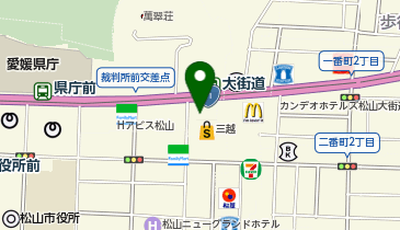 楽歩堂 松山三越店の地図画像