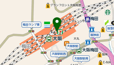 shoelistby rakuhodou(シューリスト バイ ラクホドウ) 大丸梅田店の地図画像