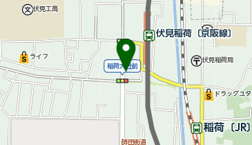 富士レンタルきもの 京都伏見稲荷店の地図画像