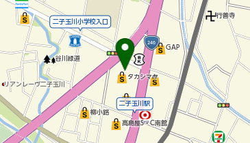 ニューバランス玉川高島屋S・Cの地図画像