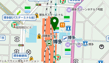 Salad Resutaurant Mr.&Mrs.GREEN+BAR(サラダ レストラン ミスターアンドミセスグリーンプラスバー) 博多店の地図画像