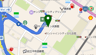 スーパースポーツヴィクトリア池袋サンシャインシティ店の地図画像