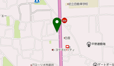 ポルシェセンター足立の地図画像