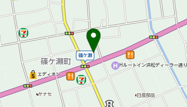 静岡三菱自動車販売 浜松ボディー工場の地図画像