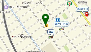 ココカラファイン 福岡白金店の地図画像