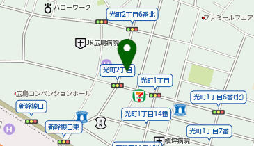 和牛工場 はくり 光町店の地図画像