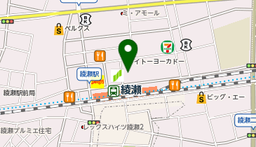 マダムクレア 綾瀬店の地図画像