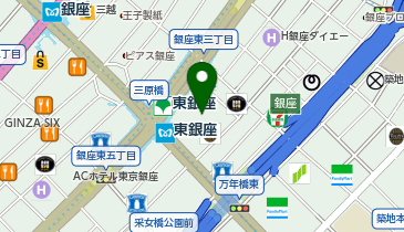 きもの都粋 歌舞伎座木挽町店の地図画像