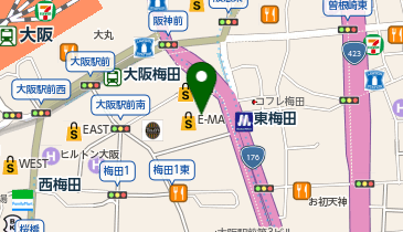 モードカオリ 阪神百貨店の地図画像