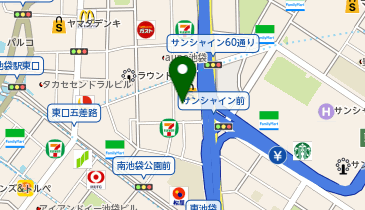 まめものとたい焼き サンシャインシティ店の地図画像