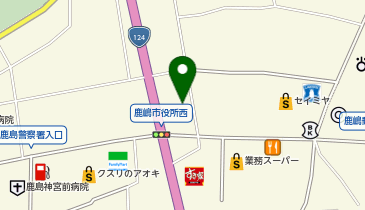 鹿島魂心家の地図画像