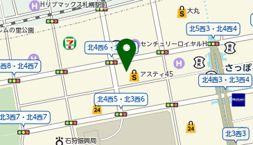 毛髪クリニック リーブ21 札幌駅前オペレーションセンターの地図画像