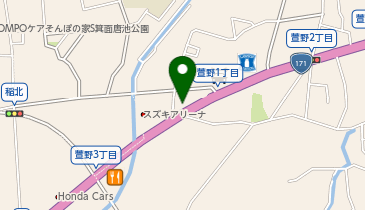ラビン箕面マンションの地図画像