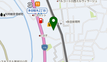 おもちゃのペリカン 多田店の地図画像