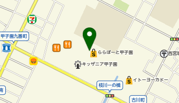 ミルフローラ ららぽーと甲子園店の地図画像