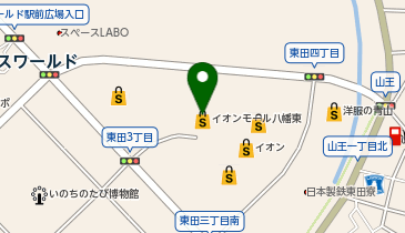 エステールラグジュアリー イオンモール八幡東の地図画像