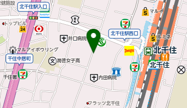 焼きたて食パン工房 SUNNY BAKERY(サニーベー カリー) 北千住店の地図画像