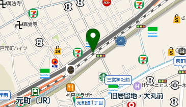 Kaigen(カイゲン) 神戸三ノ宮店の地図画像