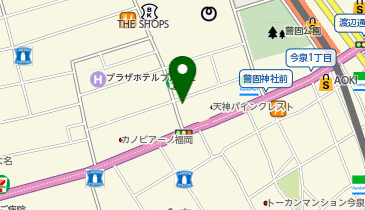 イソップ 福岡の地図画像