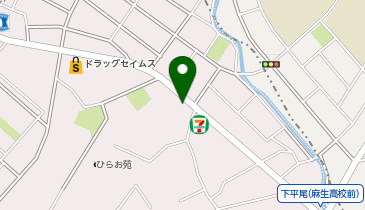 餃子の雪松 稲城平尾店の地図画像