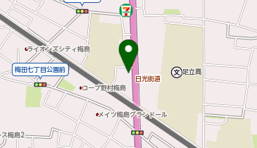 焼肉きんぐ 梅島店の地図画像