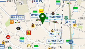 メガネのオーマイグラス東京 渋谷公園通り店の地図画像